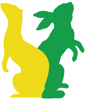 Rabbit and Weasel Garden Maintenance logo