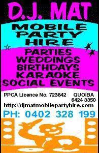 DJ Mat Mobile Party Hire