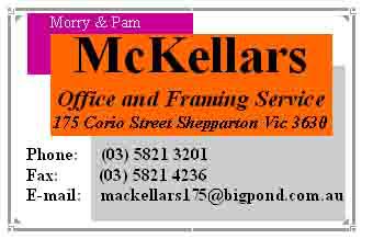 McKellar's Office & Framing Service