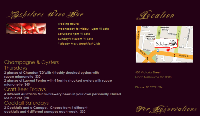 Scholars Wine Bar