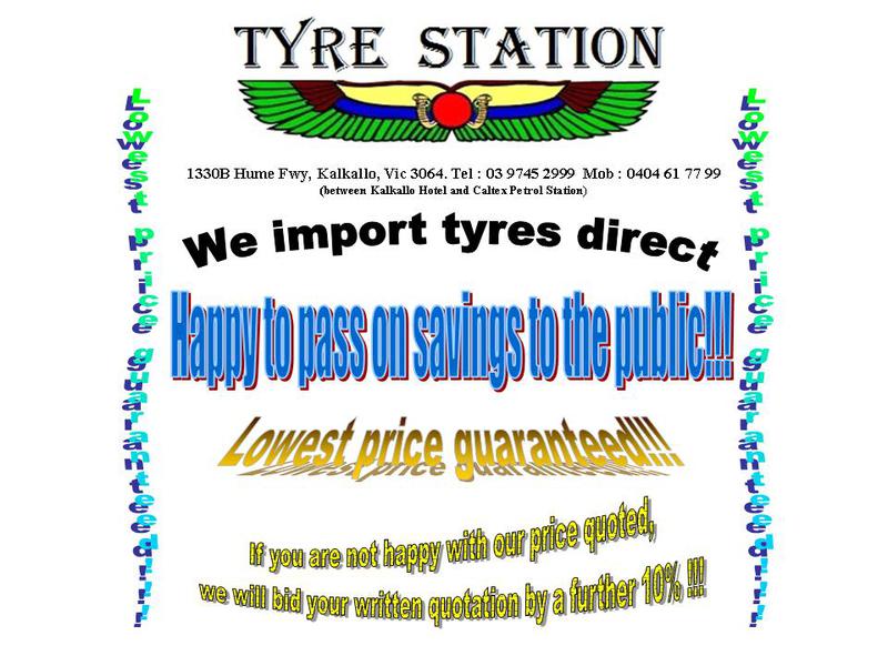 Tyre Station: Kalkallo